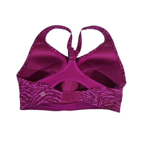 Athleta Advance Printed Bra Fiji Magnolia Purple Size 32DD - Picture 5 of 7